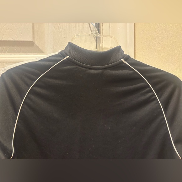 Youth Adidas Black Jacket with White Stripes - Picture 8 of 11